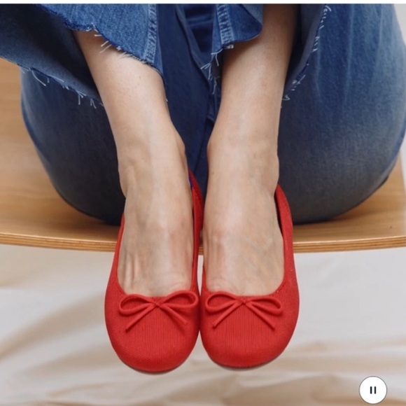 NEW Rothy’s The Ballet Flat Red Size 7